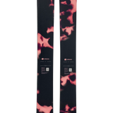 Armada ARW 100 women's skis, black with pink-red camo pattern, pair rear view
