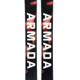 Armada ARW 100 women's skis, black with pink-red camo topsheets, pair