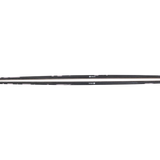 Women's skis, black and gray camo, long side view of two skis