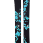 Armada ARW 84 women's skis pair, black with teal splash pattern and Armada logo