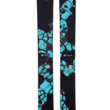 Armada ARW 84 women's skis pair, black with teal splash pattern and Armada logo