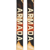 Armada EDOLLO '91 skis, black with fiery orange graphics and ARMADA text