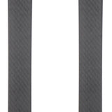 Rossignol React 8 C.A.M. Skis with Konect NX 12 Bindings 2024 - A pair of black skis with a subtle carbon fiber pattern on the top sheet, featuring silver bindings and a white Rossignol logo at the tip.