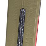 Rossignol React 8 C.A.M. Skis with Konect NX 12 Bindings 2024 - A pair of skis with a black rooster logo on the top and red text that reads "ROSSIGNOL" along the side.