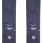 Rossignol Women's Rallybird 102 Skis - A pair of skis with a dark blue top and pink bottom, featuring a subtle pattern on the lower portion.