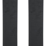 Rossignol Women's Rallybird 102 Skis - A pair of skis with a light gray and black color scheme, featuring a rooster logo on the top of each ski.