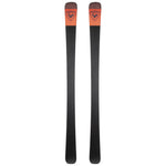 Rossignol Arcade 88 Skis 2025 - A pair of skis with a black base and orange accents on the top, featuring a distinctive logo at the tip.