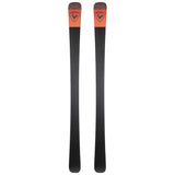 Rossignol Arcade 88 Skis 2025 - A pair of skis with a black base and orange accents on the top, featuring a distinctive logo at the tip.