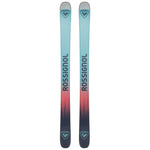 Rossignol Sender Free 110 Skis 2025 - A pair of skis with a light blue top and red bottom, featuring the brand name "ROSSIGNOL" in black letters on both sides.