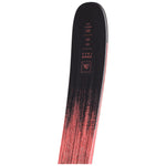 Rossignol Sender Free 110 Skis 2025 - A black and red ski with a distinctive wood grain texture on its top surface.