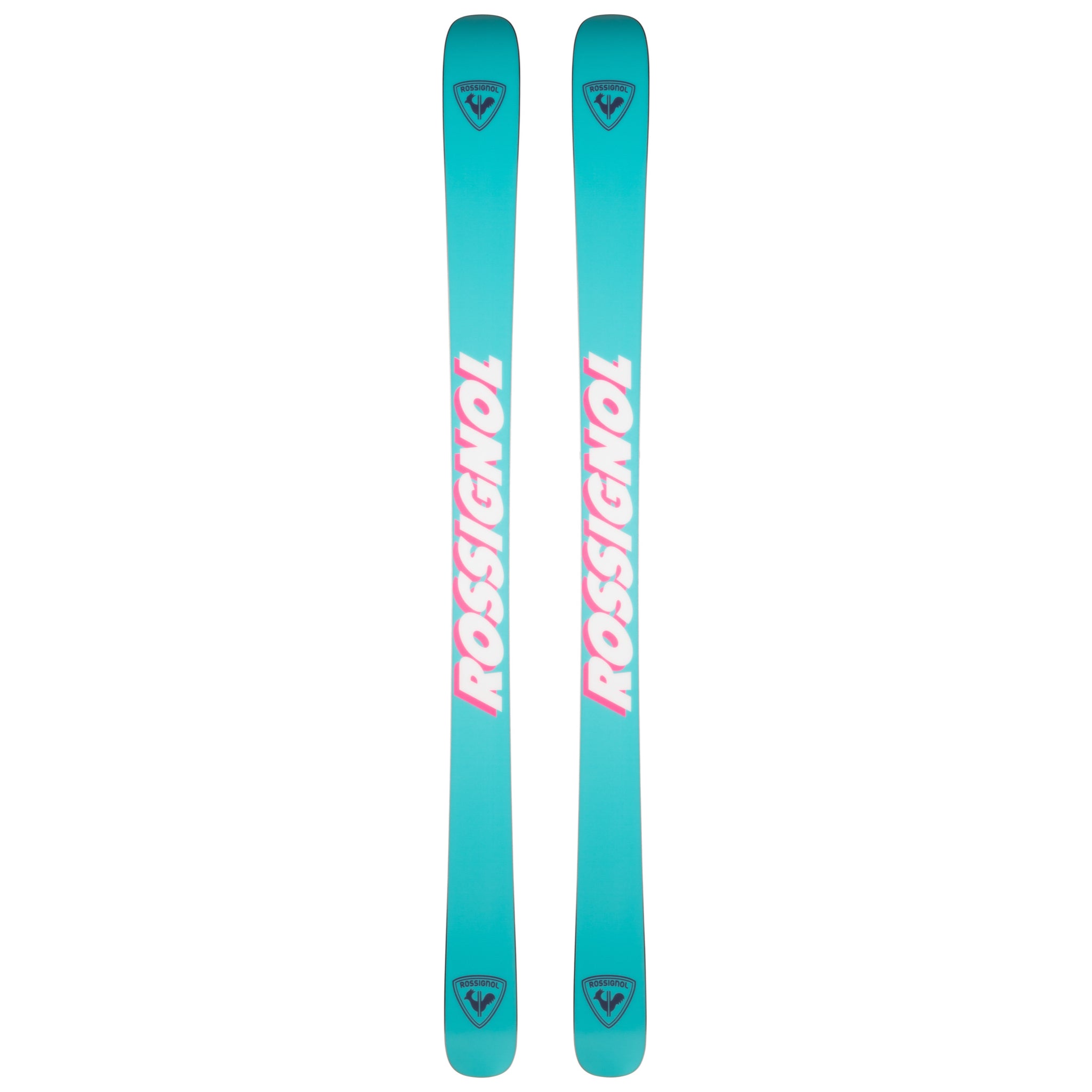 Rossignol Super BlackOps 98 Skis 2025 - A pair of skis with a black base and white lettering that reads "Super BlackOps" on the top sheet, featuring a distinctive logo at the tip.