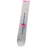 Rossignol Super BlackOps 98 Skis 2025 - White skis with a pink logo and black lettering on top.