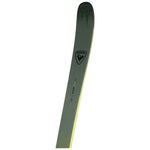 Rossignol Sender Soul 102 Skis 2025 - A pair of skis with a black and yellow color scheme, featuring a distinctive logo on the top.