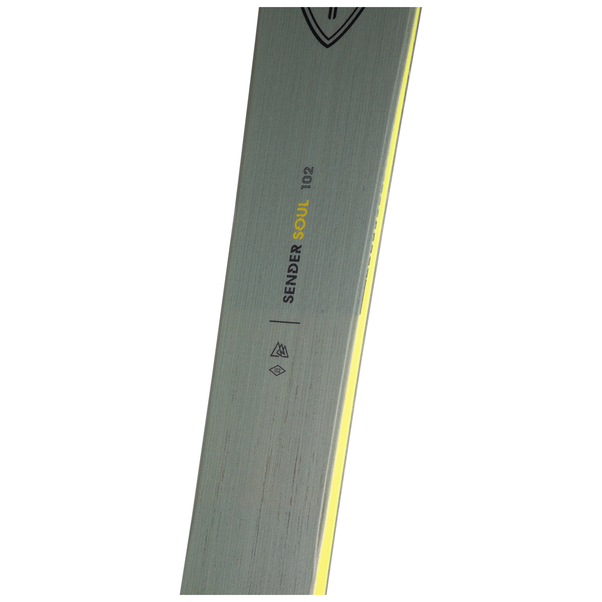 Rossignol Sender Soul 102 Skis 2025 - A pair of skis with a sleek, modern design and subtle branding on the top sheet.