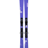 Armada Women's Relience 82 C with EM10 Bindings - A purple ski with white lettering and a geometric pattern on top, featuring black bindings.