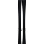 Armada Women's Relience 82 C with EM10 Bindings - A black women's ski with a rounded tip and a slight curve in the middle, featuring two small black bindings near the center.