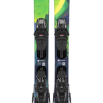 Armada ARV 84 R skis with EM10 bindings, green and blue graphics with bindings