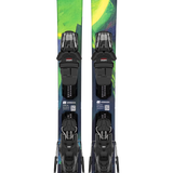 Armada ARV 84 R skis with EM10 bindings, green and blue graphics with bindings