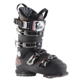 Rossignol Hi-Speed Pro Carbon 130 Ski Boots 2024 - Black ski boots with silver buckles and straps, featuring a carbon fiber design on the side.