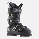 Rossignol Hi-Speed Pro 120 MV Ski Boots 2024 - Black ski boots with a textured pattern on the side and silver buckles.