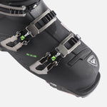 Rossignol Hi-Speed Pro 120 MV Ski Boots 2024 - Black ski boots with silver buckles and straps.