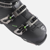 Rossignol Hi-Speed Pro 120 MV Ski Boots 2024 - Black ski boots with silver buckles and straps.