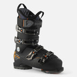 Rossignol Hi-Speed Pro 110 Ski Boots 2024 - Black ski boots with silver buckles and straps, featuring a textured pattern on the side.