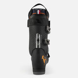 Rossignol Hi-Speed Pro 110 Ski Boots 2024 - Black ski boots with silver buckles and orange accents on the sides.
