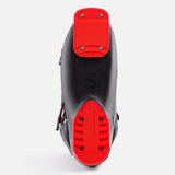 Rossignol EVO 70 HV+ Ski Boots 2025 - Black ski boots with silver buckles and red accents on the sides.