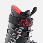 Rossignol EVO 70 HV+ Ski Boots 2025 - Black ski boots with red accents and a white logo on the side.