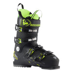 Rossignol Speed 100 HV+ Ski Boot 2025 - A black ski boot with neon green accents and a neon green interior.