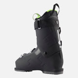 Rossignol Speed 100 HV+ Ski Boot 2025 - A black ski boot with a neon green interior and silver buckles.