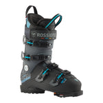 Rossignol Hi-Speed Pro 120 MV Ski Boots 2025 - Black ski boots with a textured pattern on the side and blue accents.