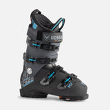 Rossignol Hi-Speed Pro 120 MV Ski Boots - Black ski boots with a textured pattern on the side and blue buckles.