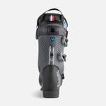 Rossignol Hi-Speed Pro 120 MV Ski Boots 2025 - A black ski boot with a blue logo on the side and silver buckles.