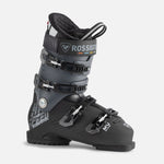 Rossignol Hi-Speed Pro MV 100 Ski Boots 2025 - Black ski boots with white lettering and logos, featuring a textured pattern on the side.