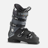Rossignol Hi-Speed Pro MV 100 Ski Boots 2025 - Black ski boots with white lettering and logos, featuring a textured pattern on the side.