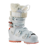 Rossignol Women's Vizion Pro 100 Ski Boots 2025 - White ski boots with a textured pattern on the side and silver buckles.