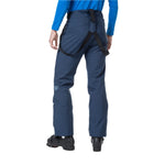 Rossignol Men's Insulated Ski Pant 2025 - A pair of dark blue ski pants with a black strap on the right side, featuring a small logo on the left leg.
