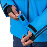 Rossignol Men's Strawpile Insulated Jacket - A bright blue jacket with a black zipper and two black stripes on each sleeve.