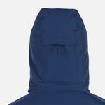 Rossignol Men's Blackside Insulated Jacket 2025 - A black insulated jacket with a hood, featuring a zippered front and two side pockets.