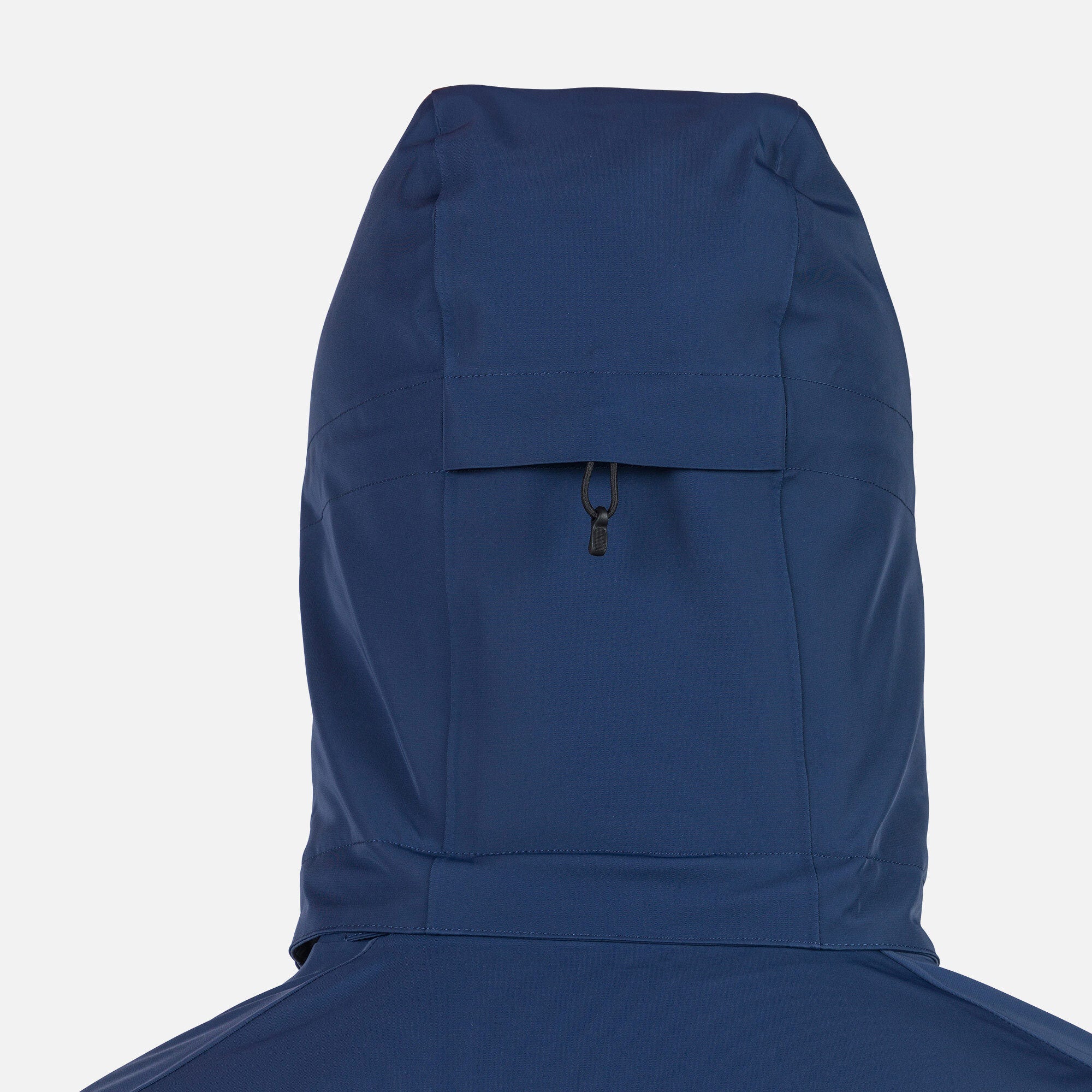 Rossignol Men's Blackside Insulated Jacket 2025 - A black insulated jacket with a hood, featuring a zippered front and two side pockets.