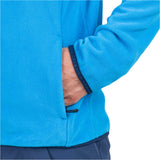Rossignol Men's Strawpile 1/2 Zip Fleece Top - A bright blue fleece top with a zipper down the front and two zippered pockets on either side.