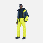 Rossignol Men's Blackside 1/2 Zip Fleece Top - A black fleece top with a zippered front and two pockets on either side.