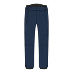 Rossignol Men's Blackside Insulated Pant 2025 - A pair of black insulated ski pants with a zippered pocket on the right thigh and two zippered pockets on the left side.