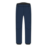 Rossignol Men's Blackside Insulated Pant 2025 - A pair of black insulated ski pants with a zippered pocket on the right thigh and two zippered pockets on the left side.