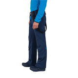 Rossignol Men's Blackside Insulated Pant 2025 - A pair of black insulated ski pants with a zippered pocket on the thigh and adjustable cuffs.