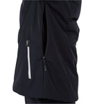 Rossignol Women's Blackside Puffy Jacket - A black puffy jacket with a zipper down the front and two zippered pockets on either side.