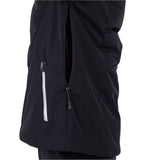 Rossignol Women's Blackside Puffy Jacket - A black puffy jacket with a zipper down the front and two zippered pockets on either side.