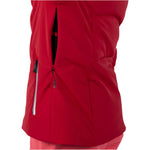 Rossignol Women's Blackside Puffy Jacket - A black puffy jacket with a zipper down the front and two zippered pockets on either side.